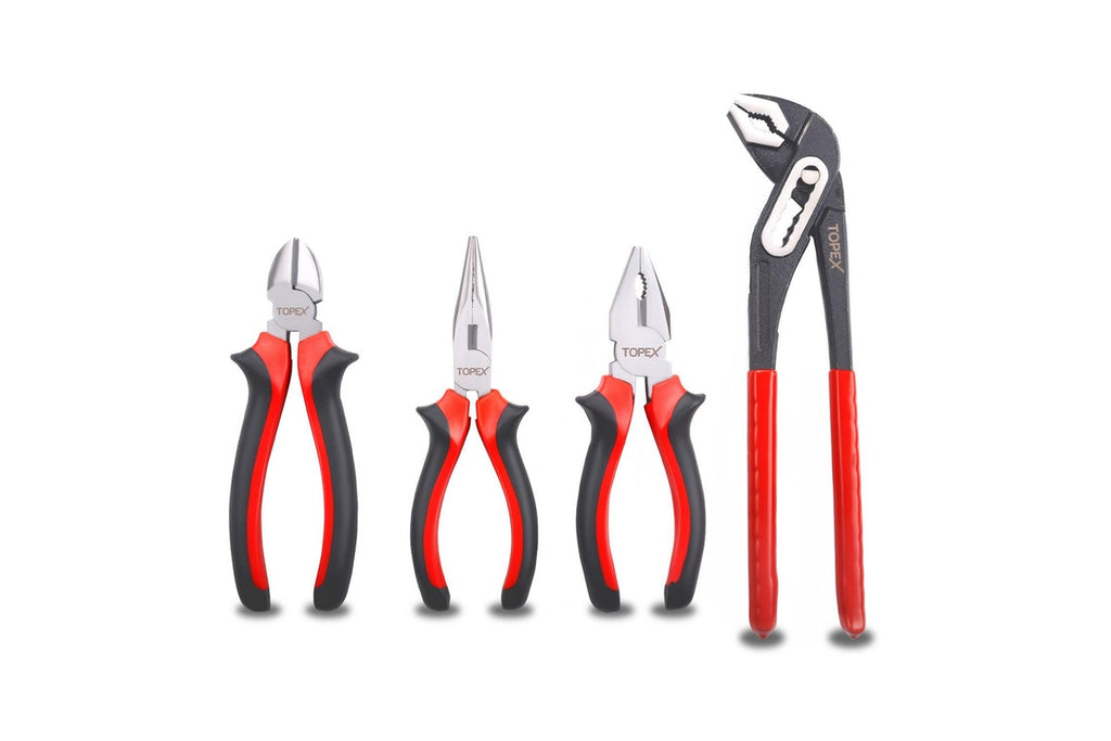 TOPEX 65-Piece Household Hand Tool Set Home Auto Repair Kit Premium Quality