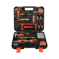 （86104）104-Piece Household Hand Tool Kit with Plastic Storage Box | All-in-One Home Repair Tool Set with Socket Wrenches & Bits
