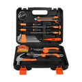 （88019）Portable Household Tool Kit - Complete Home Maintenance Tools with Hammer, Pliers, Wrench, Digital Voltage Tester & Allen Wrenches in Hard Organizer Box