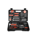 （86146）Multi‑Purpose Household Hand Tool Kit with Plastic Storage Box | Complete Home Repair Tool Set with Sockets & Wrenches