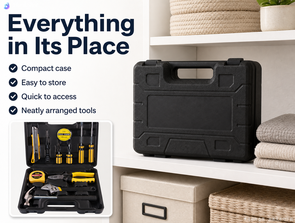 JT-20 Household Combination Hardware Manual Tool Box, 20 PCS / Set